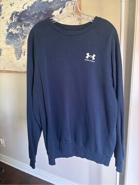LG Navy Blue Crewneck Sweatshirt with Small White Logo